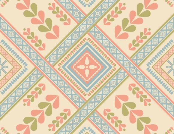 Colorful Ethnic Embroidery Pattern Review
