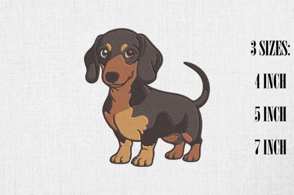 Cute Dachshund Embroidery Design Review