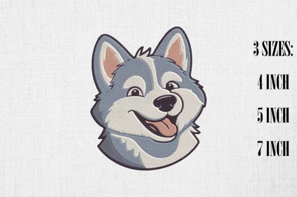Cute Husky Dog Embroidery Design Review