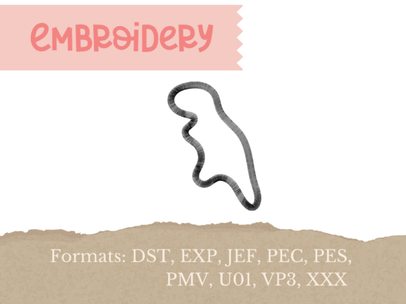Dinosaur Nugget T-Rex Embroidery Design Review