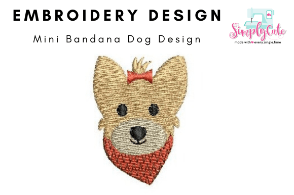 Mini Bandana Dog Embroidery Design Review