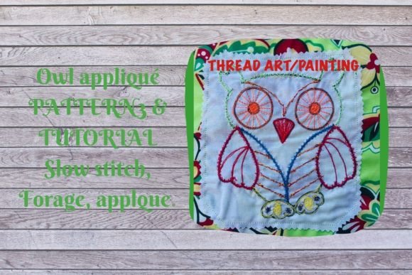 Owl Embroidery Applique Thread Art Easy for Holiday Crafts