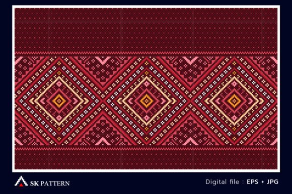 Red Embroidery Ethnic Pattern Geometric: A Designer's Review