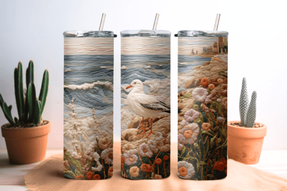 Review: Embroidery Seaside Seagull Tumbler Wrap for Sellers
