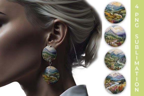 Reviewing Embroidery Mountain Landscape Earrings for Gifts