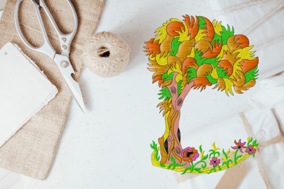 Tree Embroidery Design Review for Business Merch